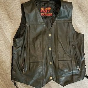 Leather vest